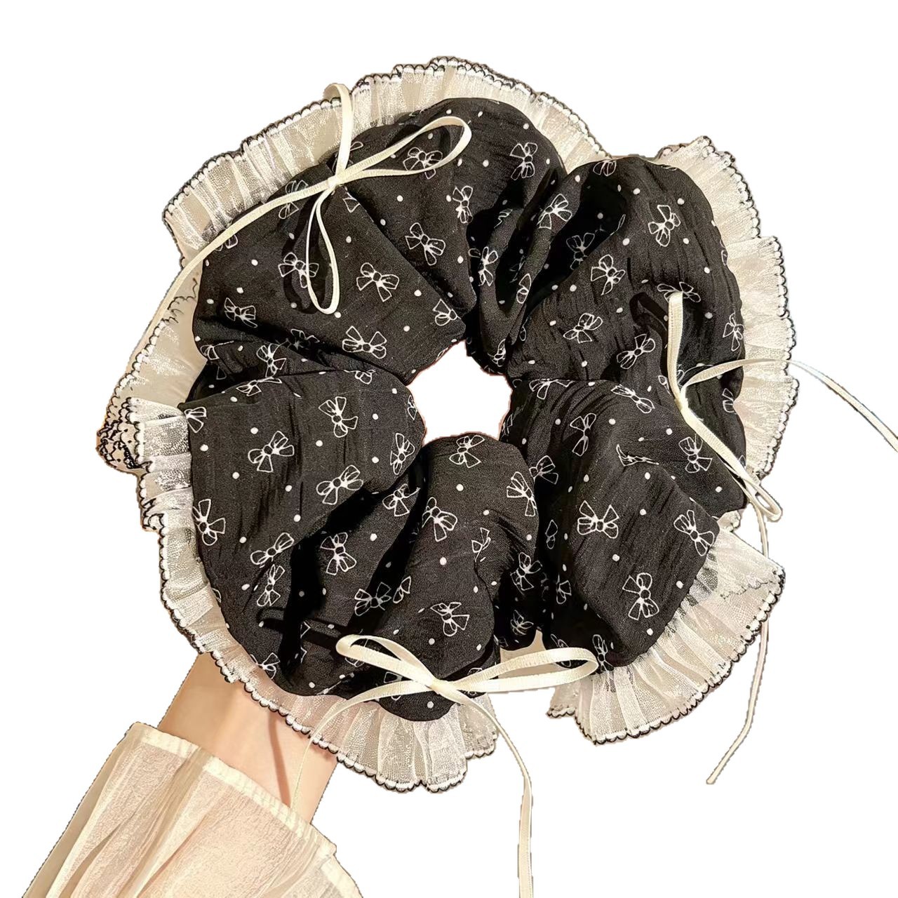 1/2PCS Lace Trim Polka Dot Scr - Elastic Lace Trim recension och pris