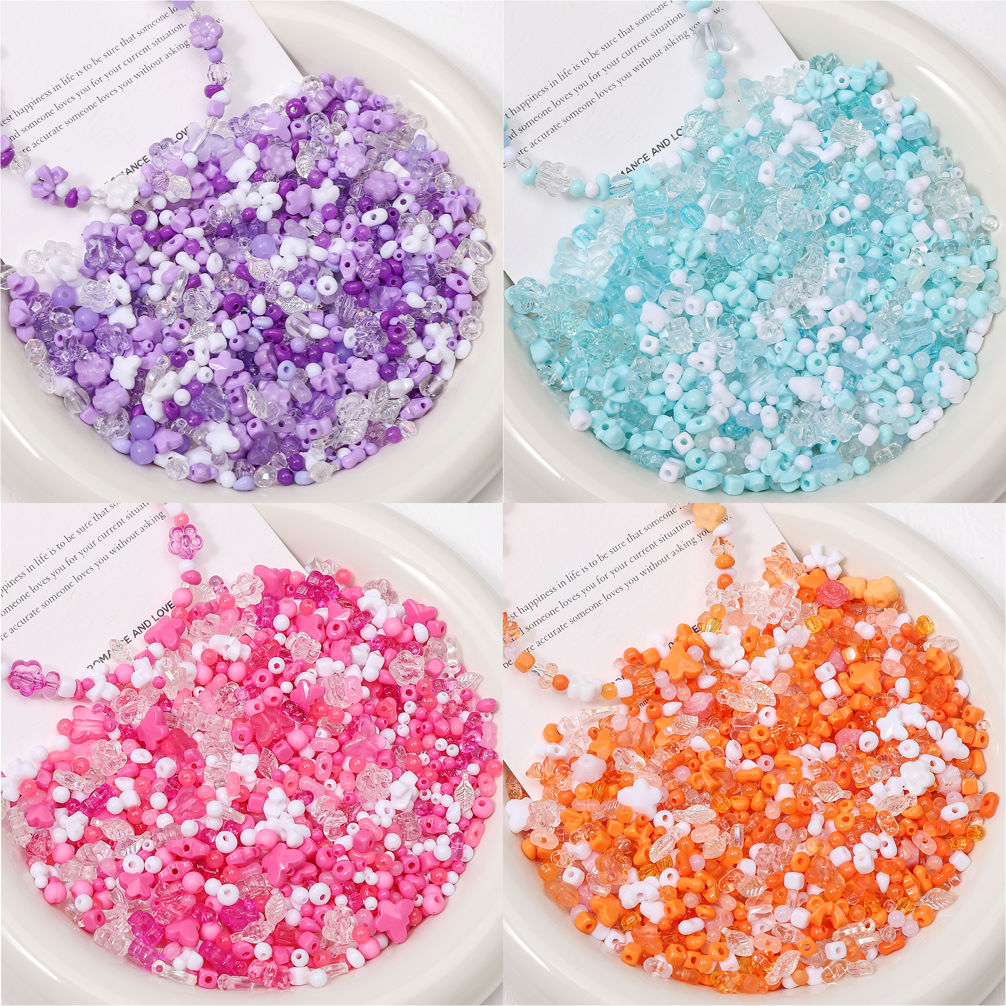 100-130Pcs Acrylic Bow Flower  - Embellishment Crafts recension och pris