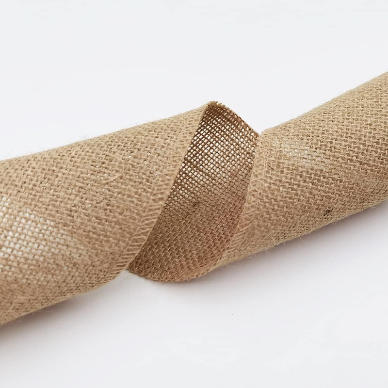 Natural Burlap Fabric Roll 25/ - Velvet Ribbon Roll recension och pris