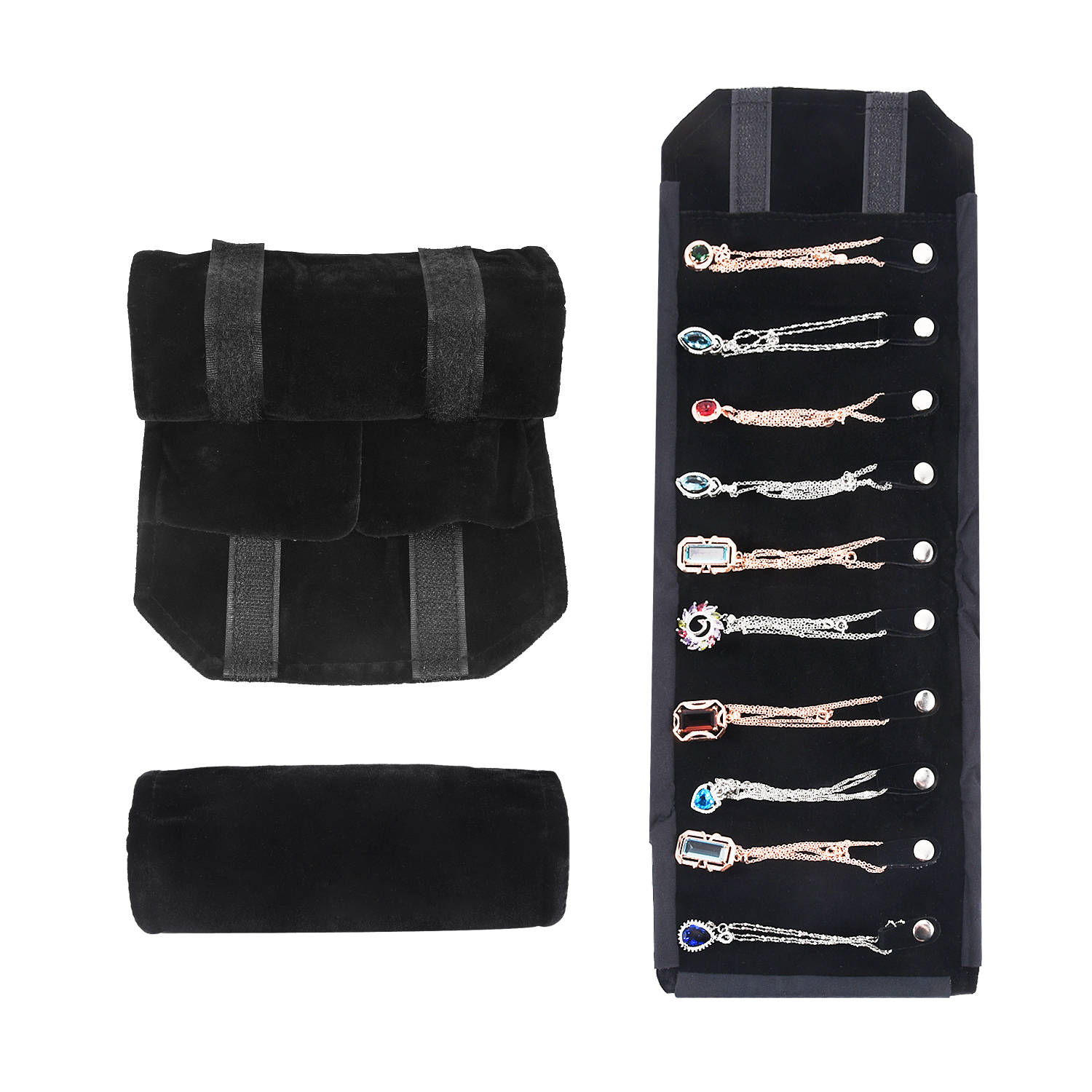 Travel Jewelry Necklace Displa - Velvet Ribbon Roll recension och pris