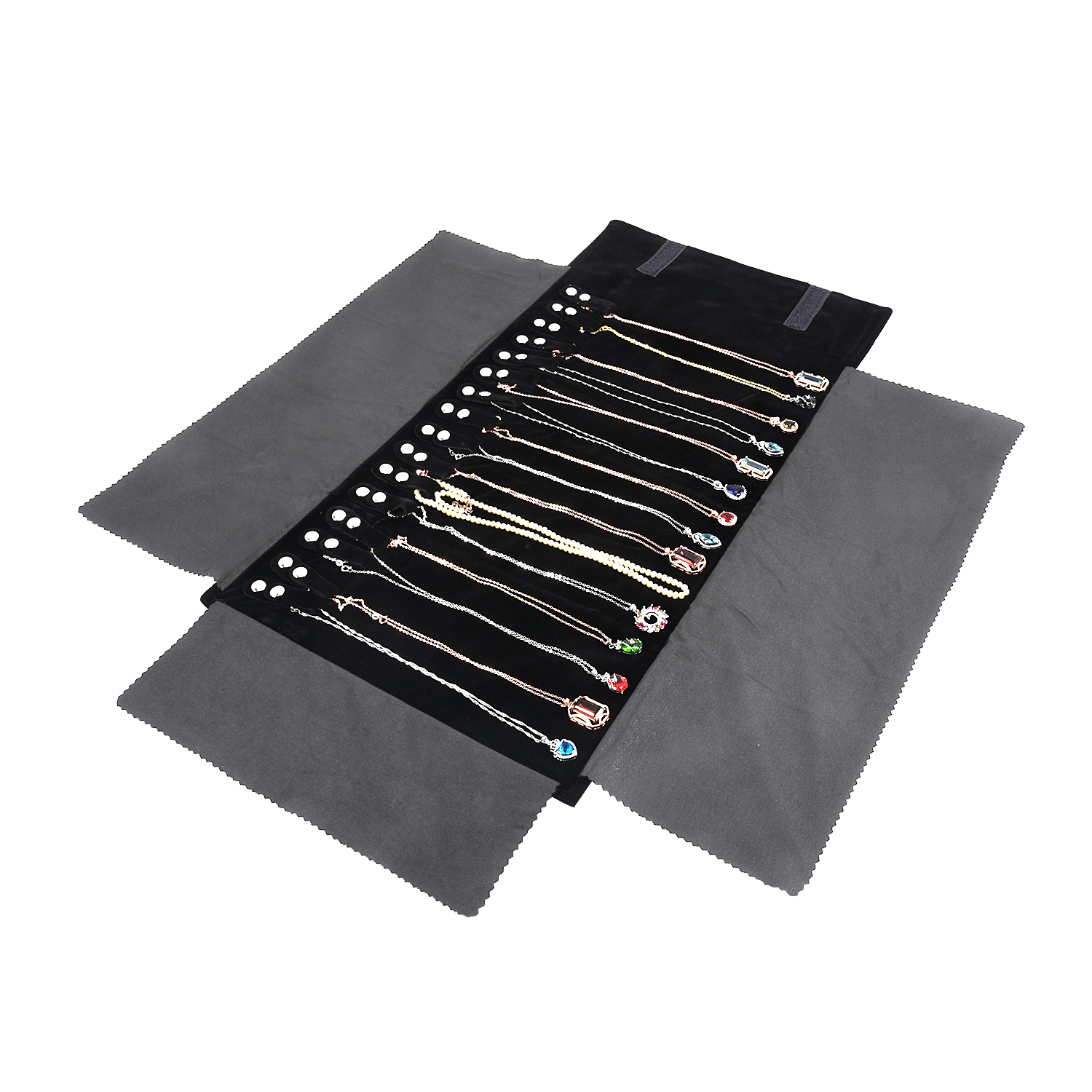 Travel Jewelry Necklace Displa - Velvet Ribbon Roll recension och pris