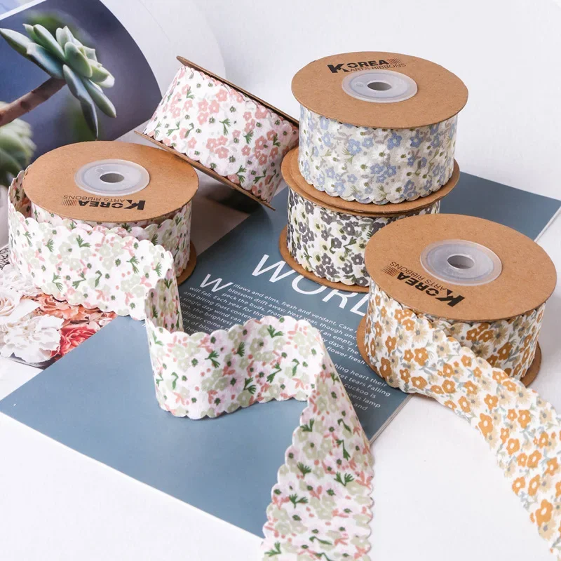25/38mm 5yards Wavy Edge Flora - Velvet Ribbon Roll recension och pris