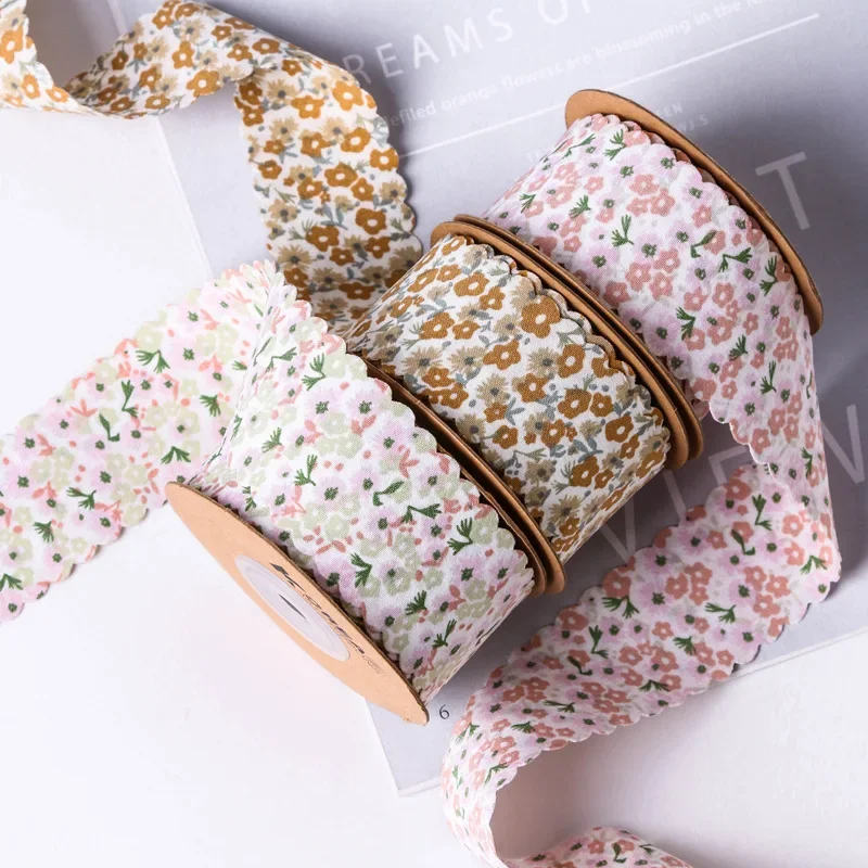 25/38mm 5yards Wavy Edge Flora - Velvet Ribbon Roll recension och pris