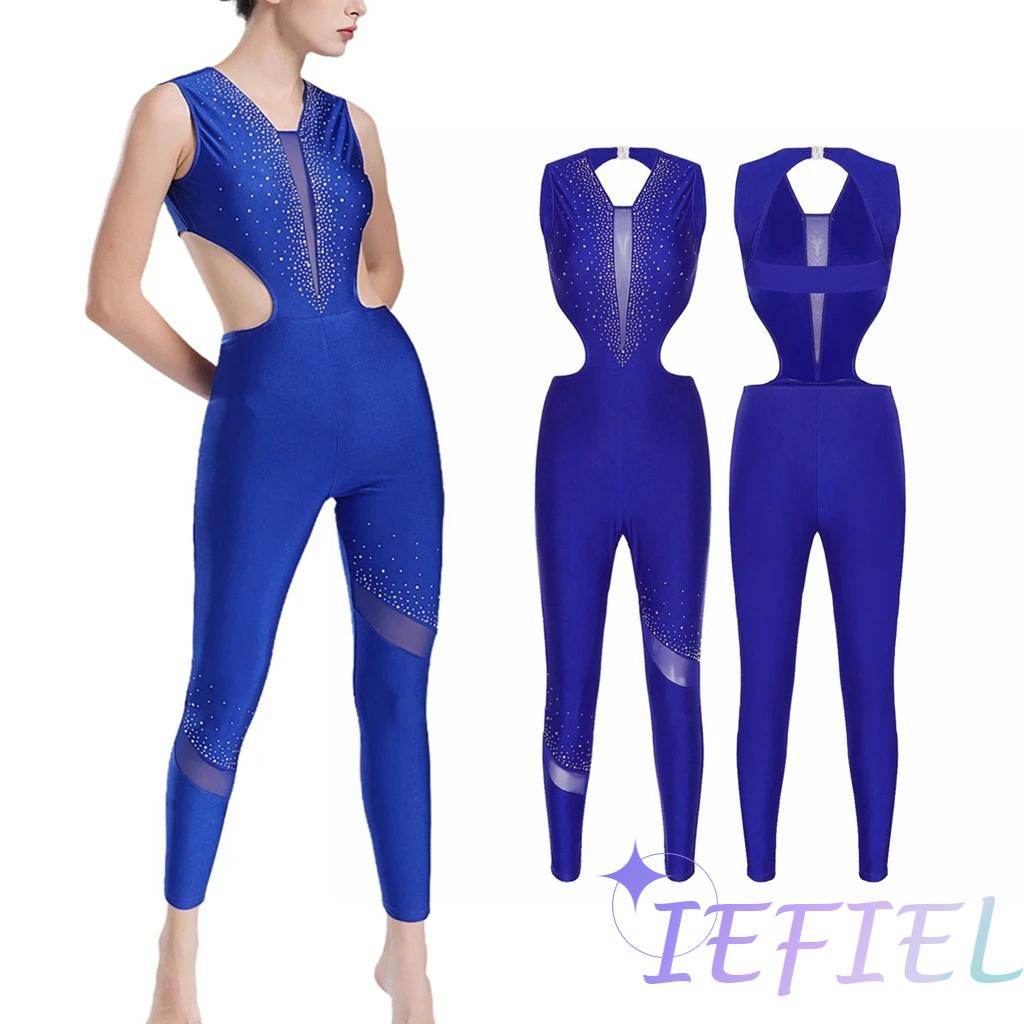 Women Sleeveless Shiny Rhinest - Rhinestone Banding Trim recension och pris