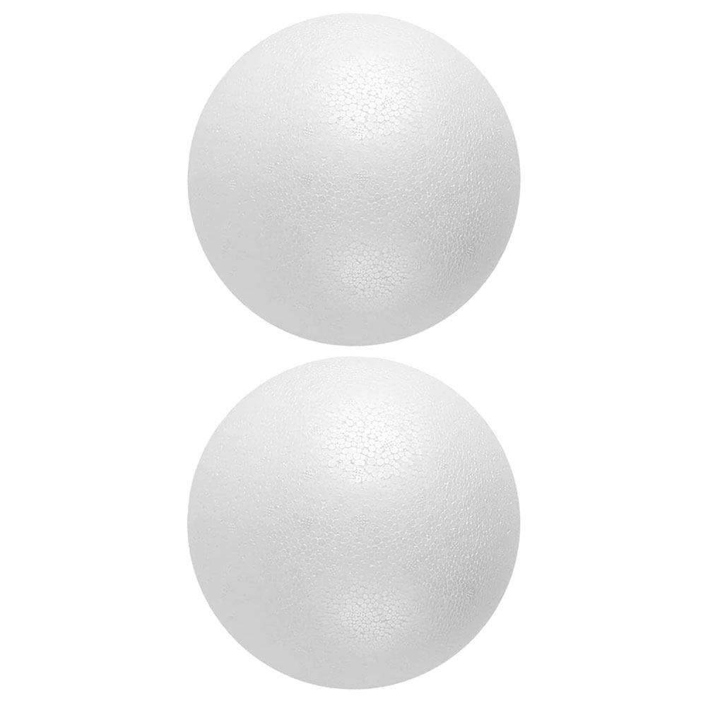 2Pcs Round Foam Spheres Lightw - Craft Embellishments recension och pris
