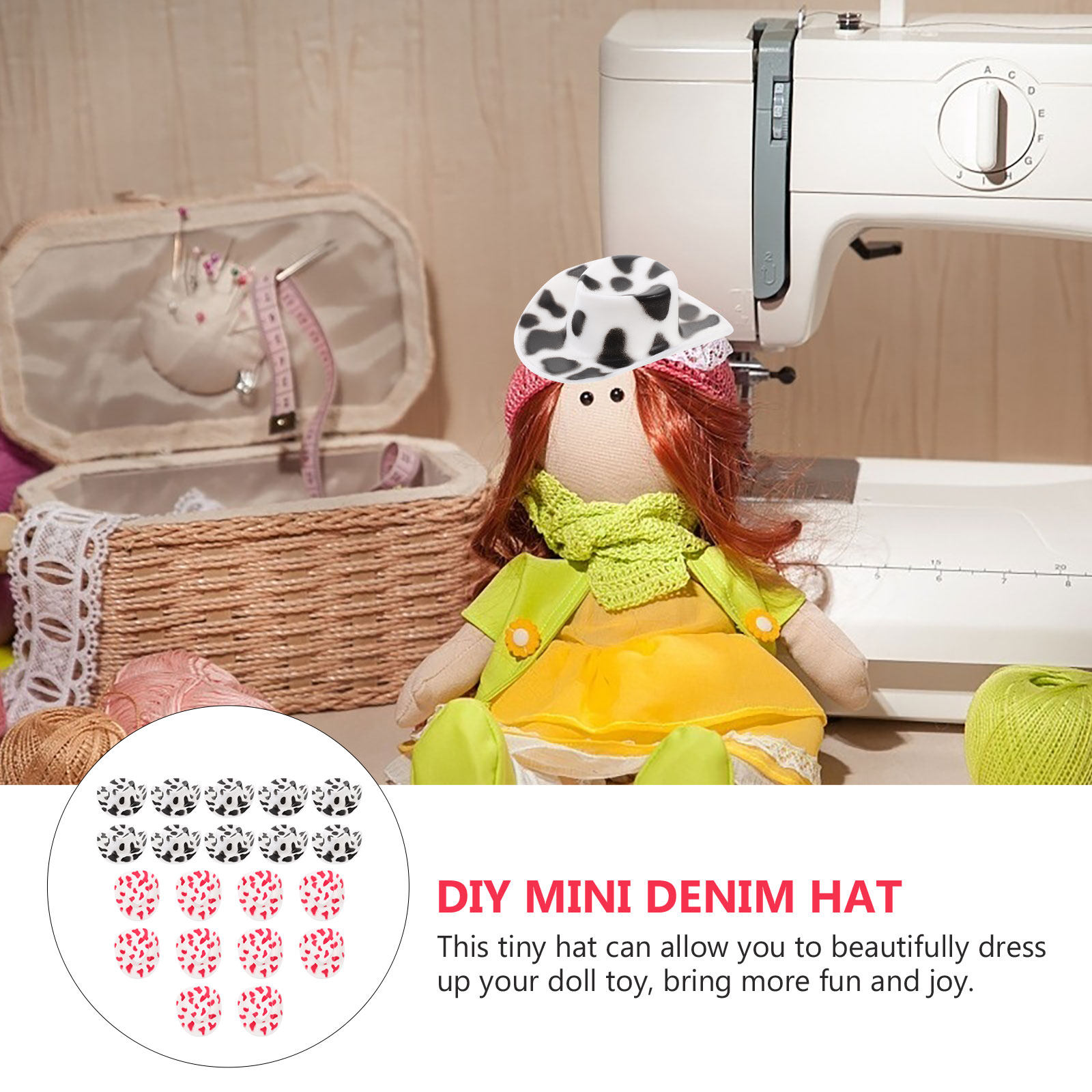 20Pcs Miniature Cowboy Hats Sm - Craft Embellishments recension och pris