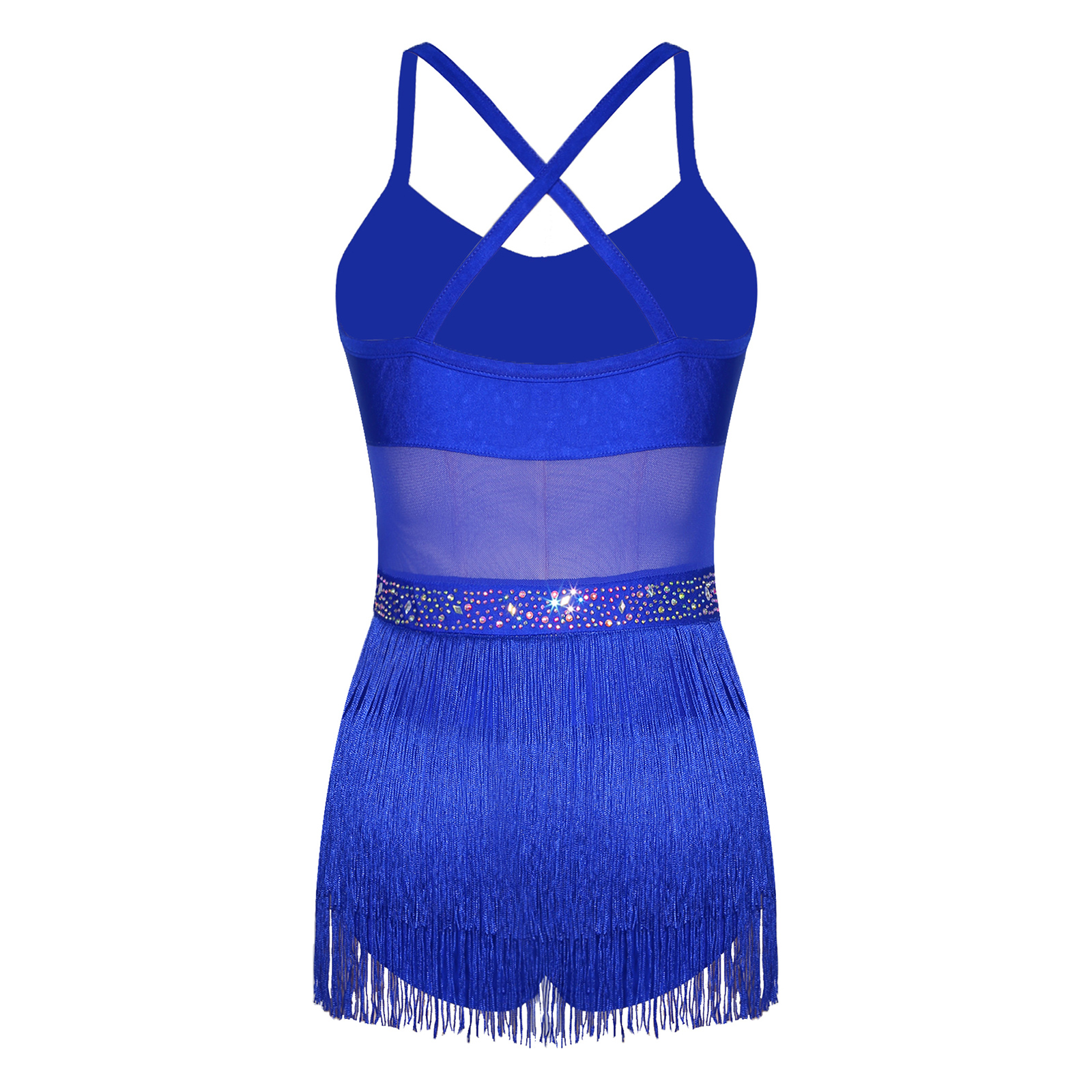 Womens Rhinestone Latin Tango  - Rhinestone Banding Trim recension och pris