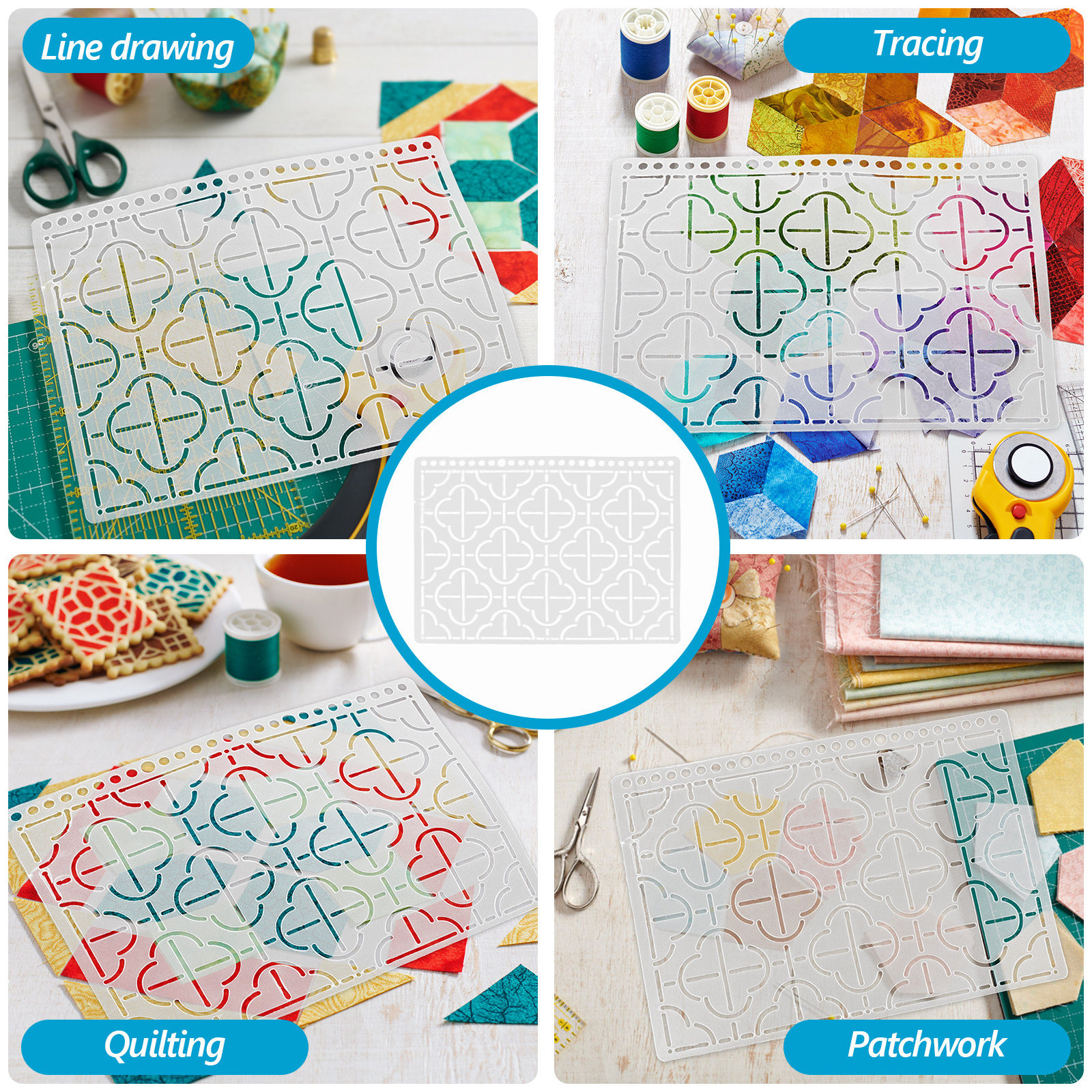 Patchwork Quilting Template PP - Embroidery Craft recension och pris