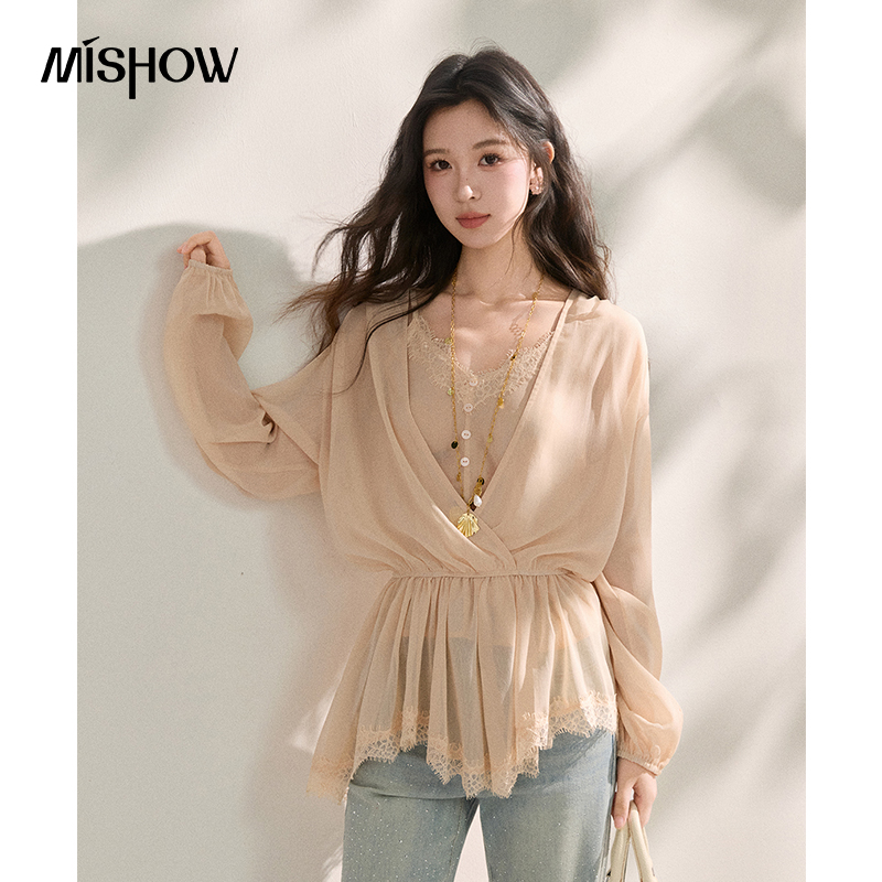 MISHOW Women's French Style Be - Elastic Lace Trim recension och pris