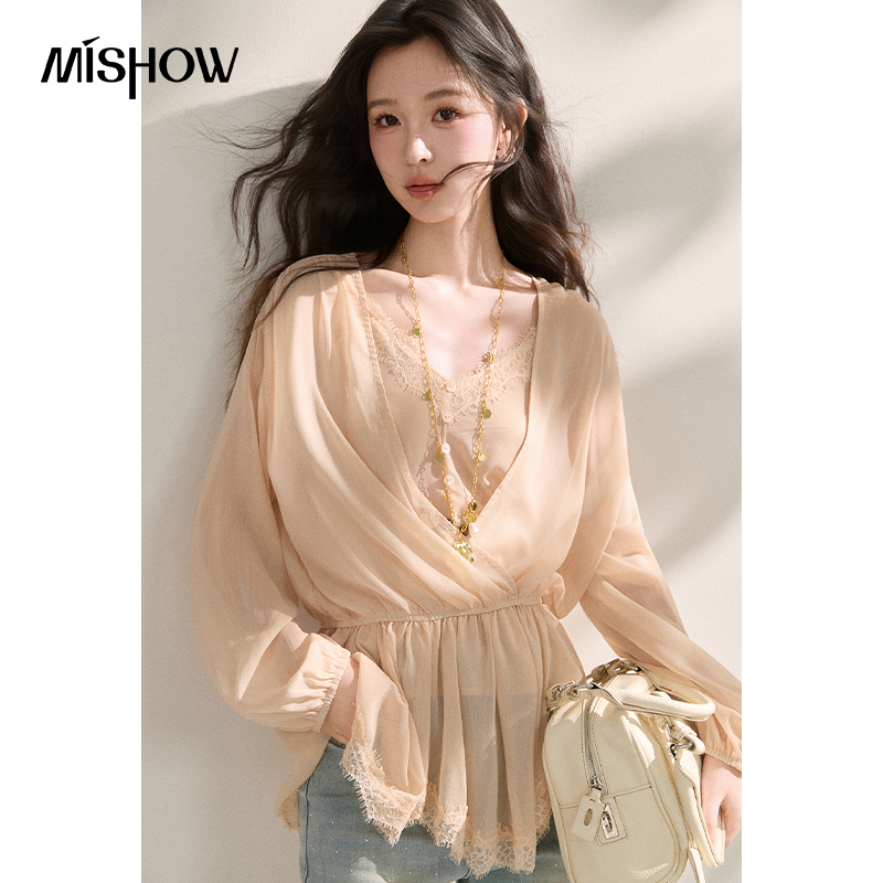 MISHOW Women's French Style Be - Elastic Lace Trim recension och pris