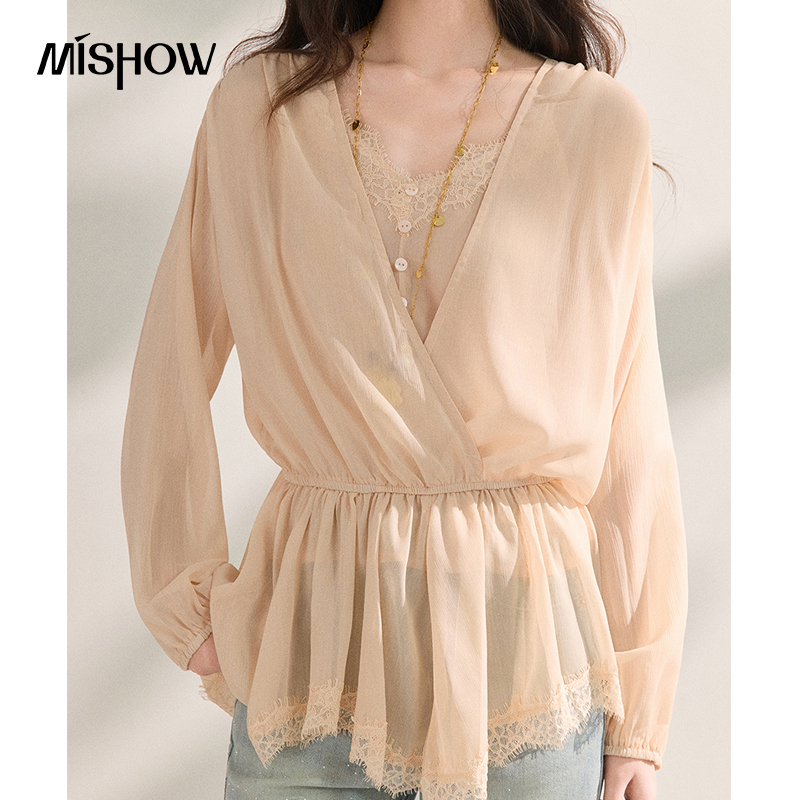 MISHOW Women's French Style Be - Elastic Lace Trim recension och pris
