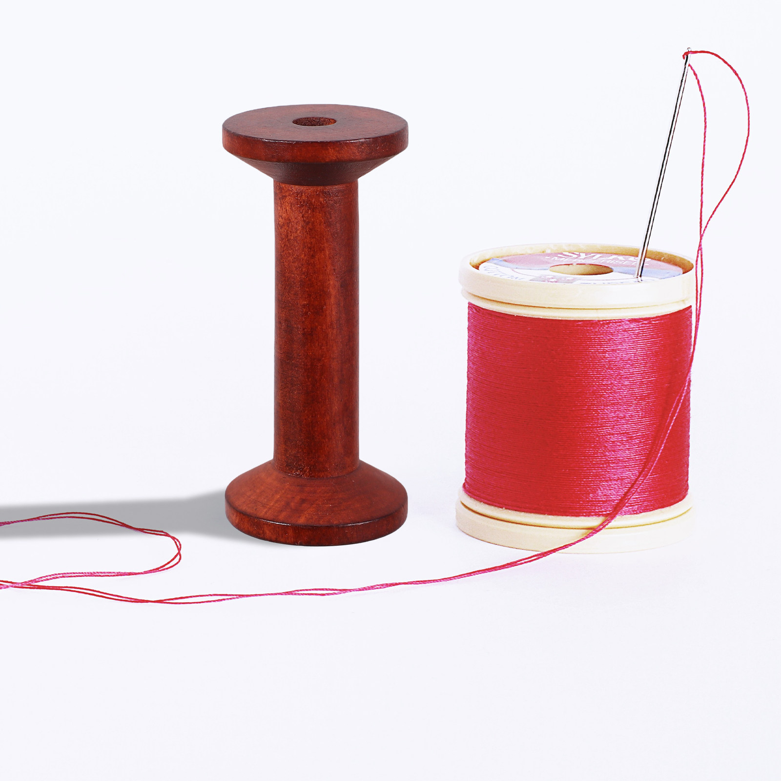 6Pcs Smooth Wood Thread Spools - Embroidery Craft recension och pris