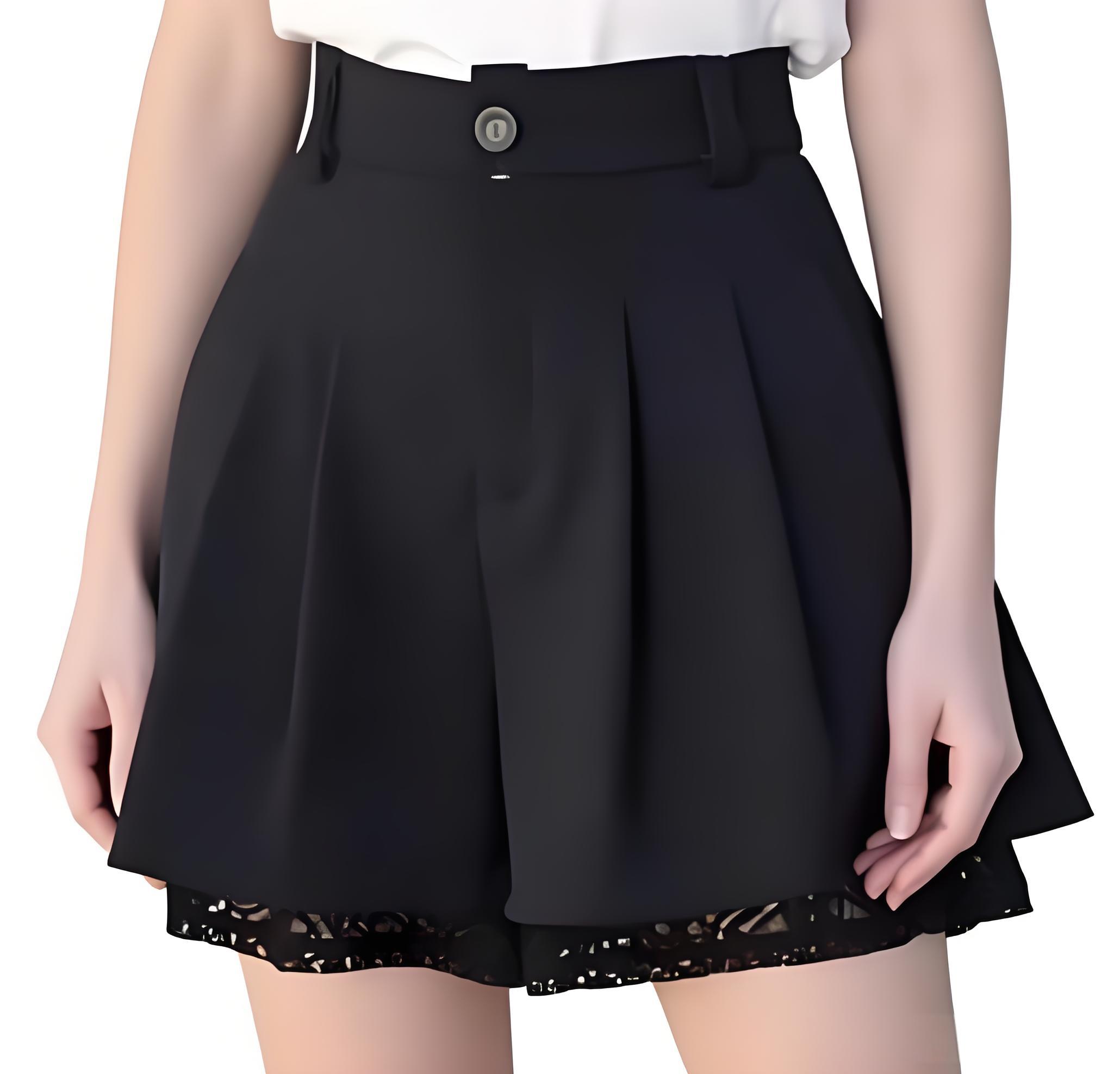 Women High Waist Tailored Trou - Elastic Lace Trim recension och pris