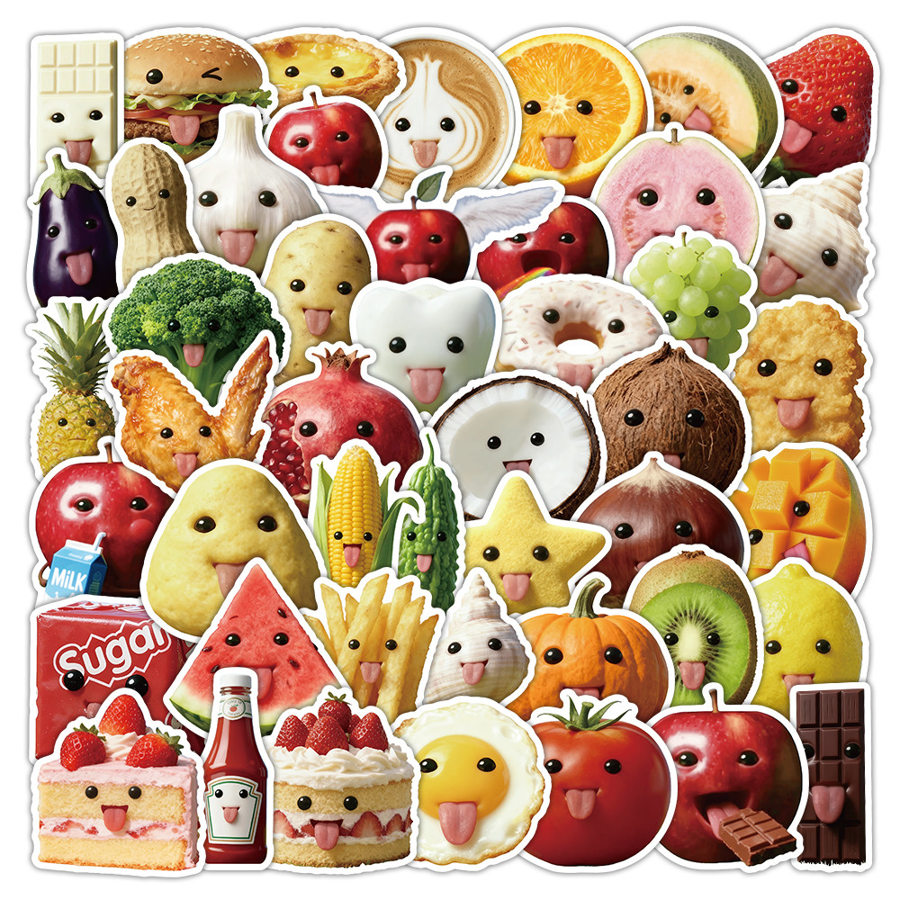 53 Pcs Abstract Art Style Food - Craft Embellishment World recension och pris