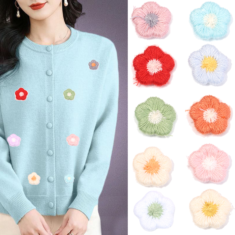 50pcs/lot Mini Plum Blossom Fl - Applique Patch Flower recension och pris