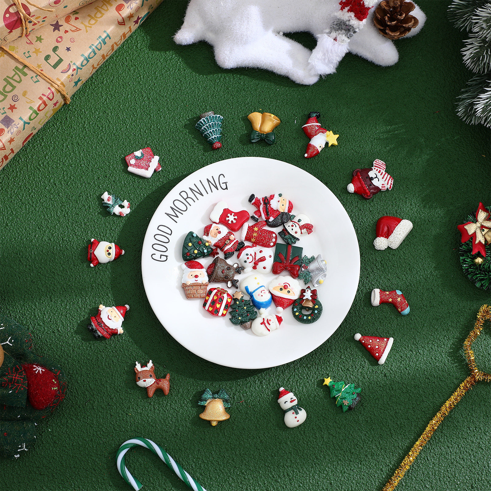 50 PCS Embellishment Christmas - Craft Embellishments recension och pris