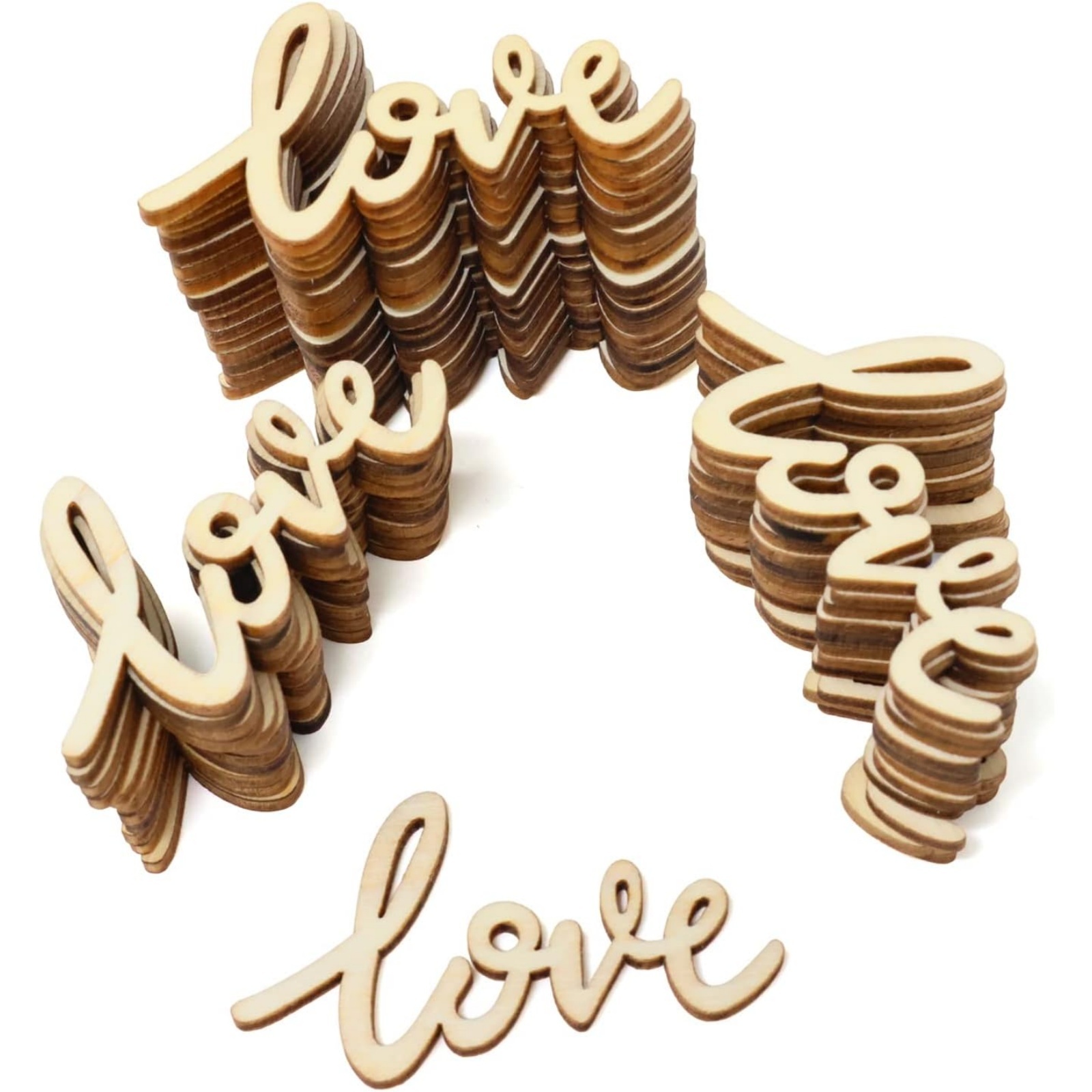 18/36 Pcs Little Love Wood Cra - Christmas Craft Embellishment recension och pris