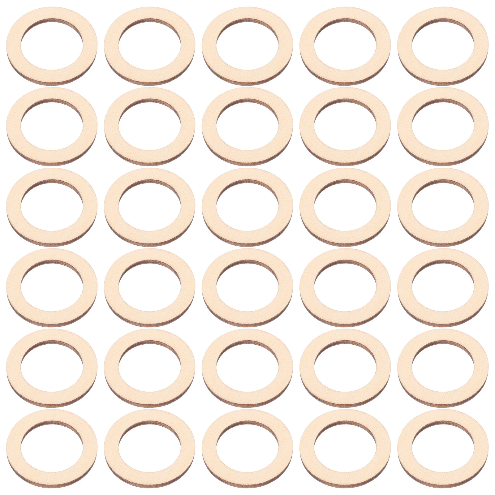 100Pcs Round Wooden Embellishm - Christmas Craft Embellishment recension och pris