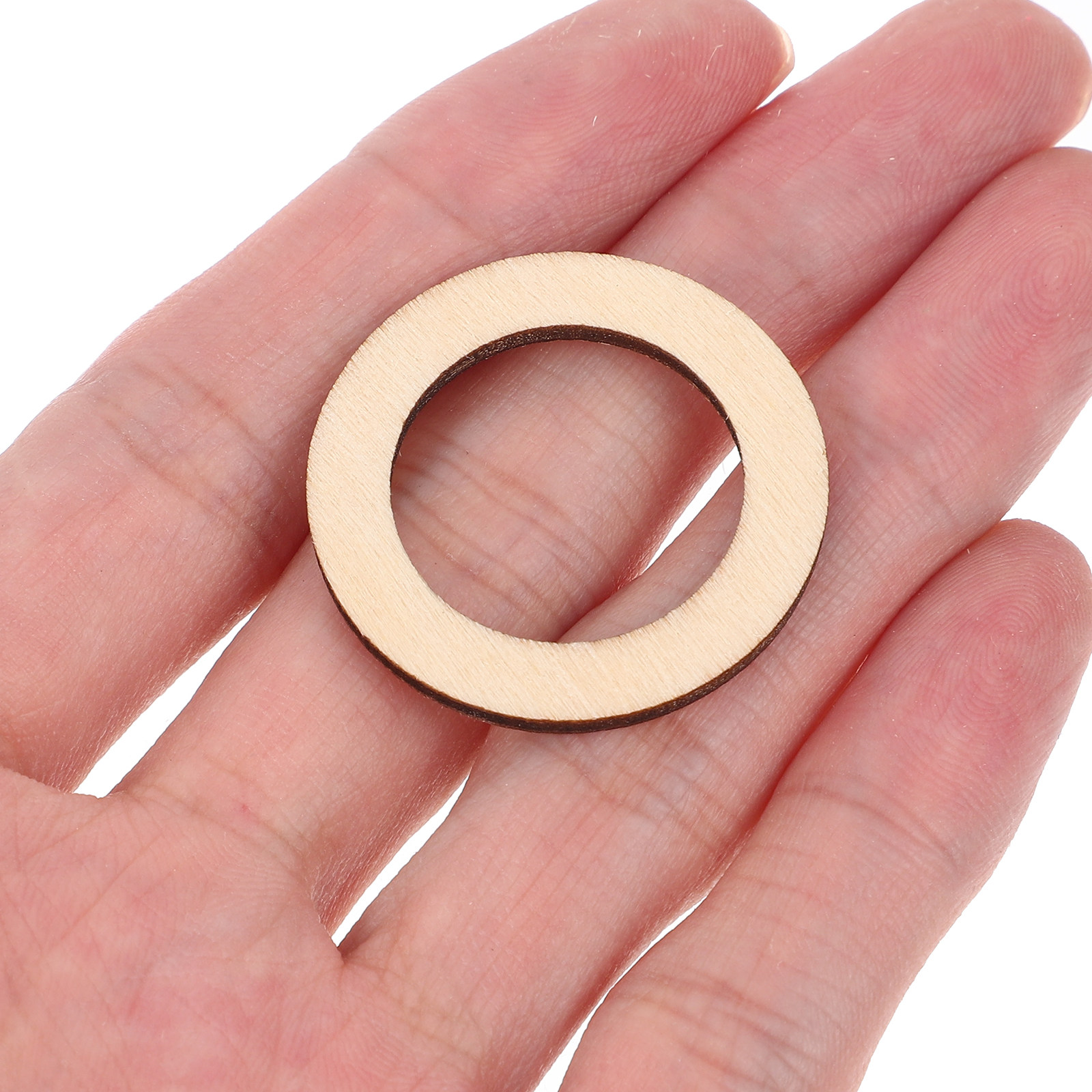 100Pcs Round Wooden Embellishm - Christmas Craft Embellishment recension och pris