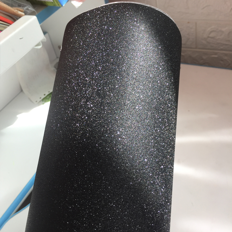 50CM*300CM black Glitter Diamo - Glitter Vinyl Roll recension och pris