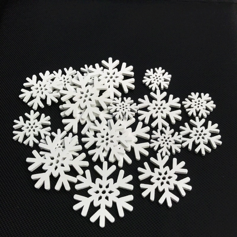 50pcs 20mm 25mm 30mm 35mm Mix  - Christmas Craft Embellishment recension och pris