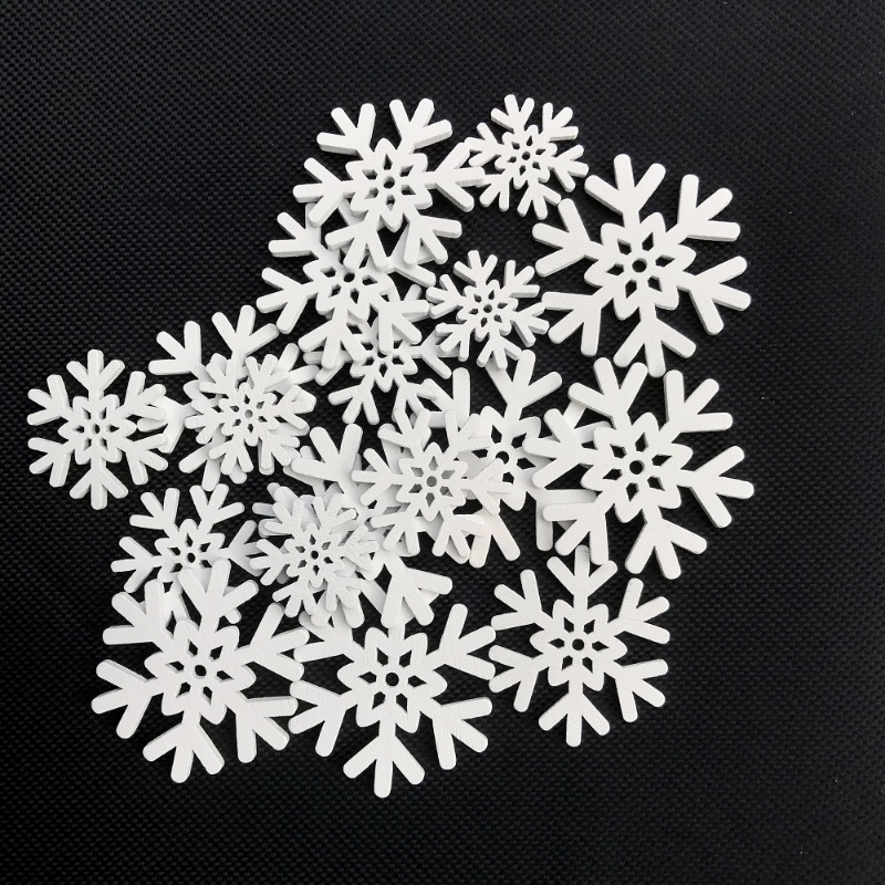 50pcs 20mm 25mm 30mm 35mm Mix  - Christmas Craft Embellishment recension och pris