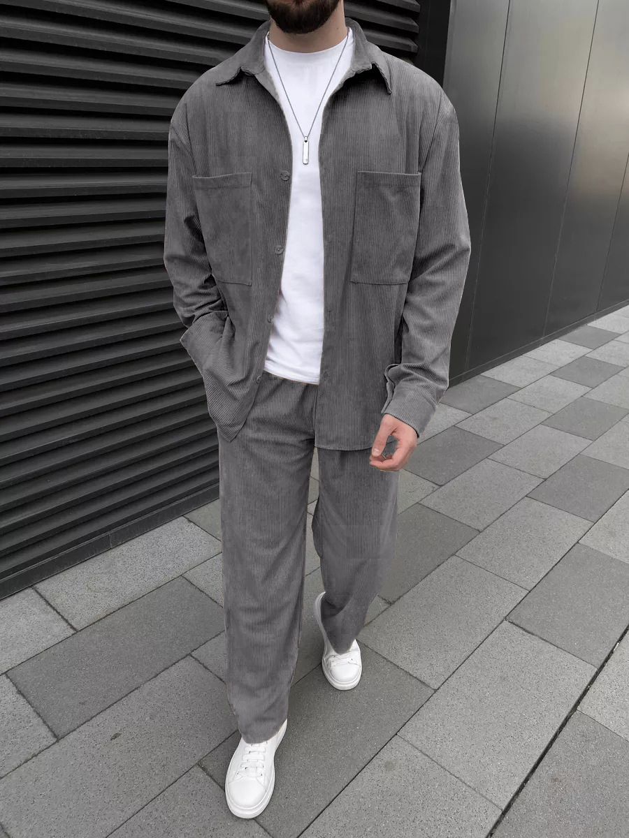 Men's corduroy two-piece outfi - Embellish Knit recension och pris
