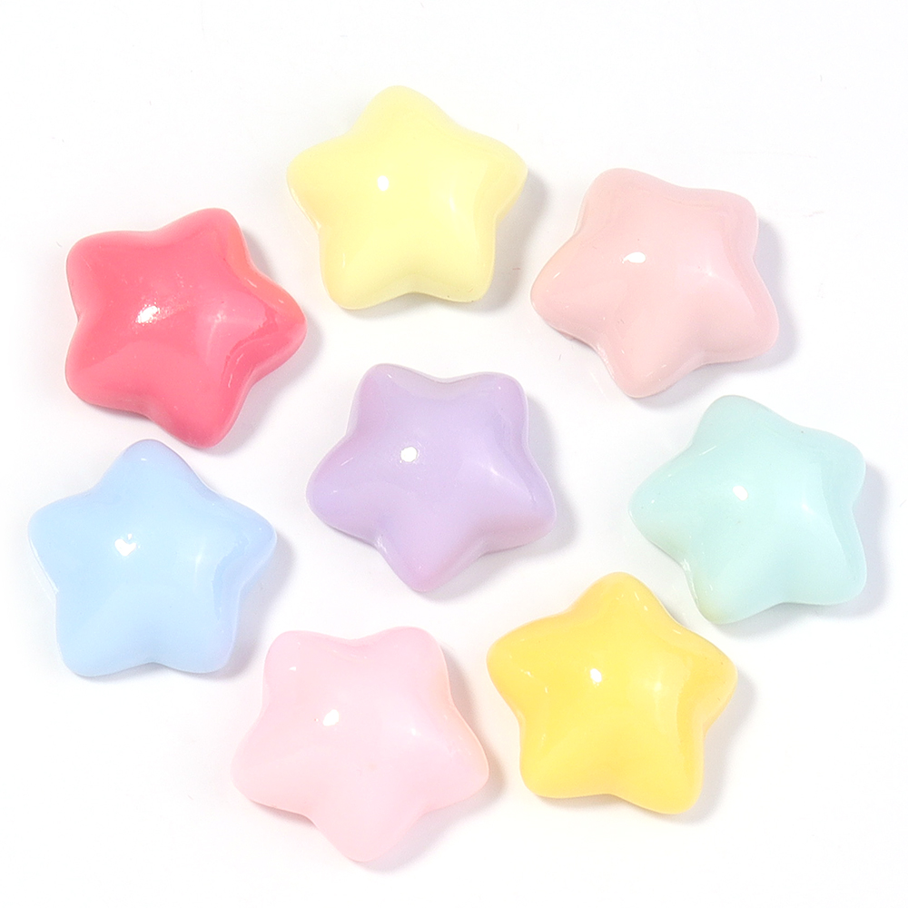 50pcs/lot 16mm Colorful Star R - Craft Embellishments recension och pris