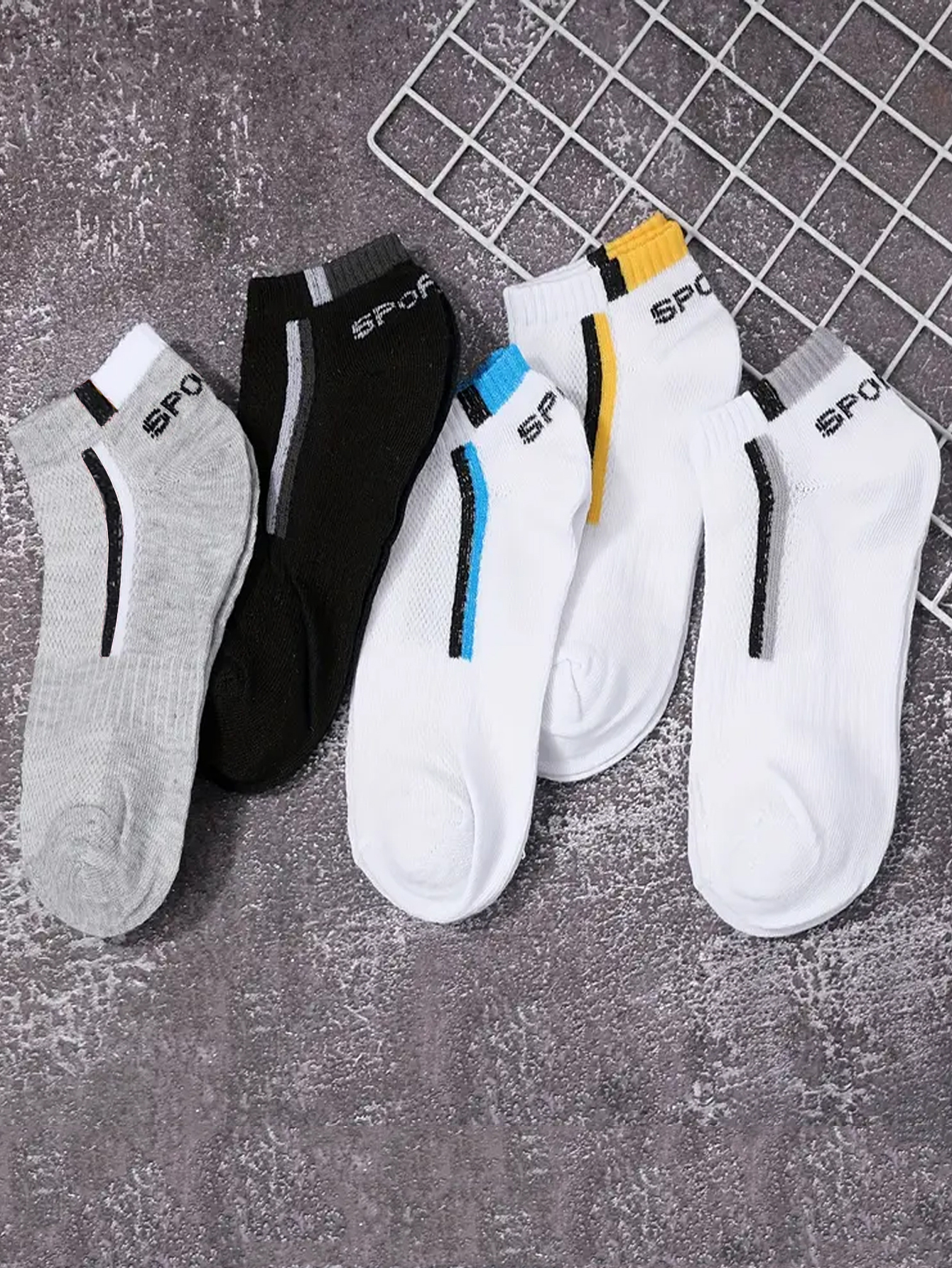 5/10/40Pair Men's Anti-Slip An - Embellish Knit recension och pris