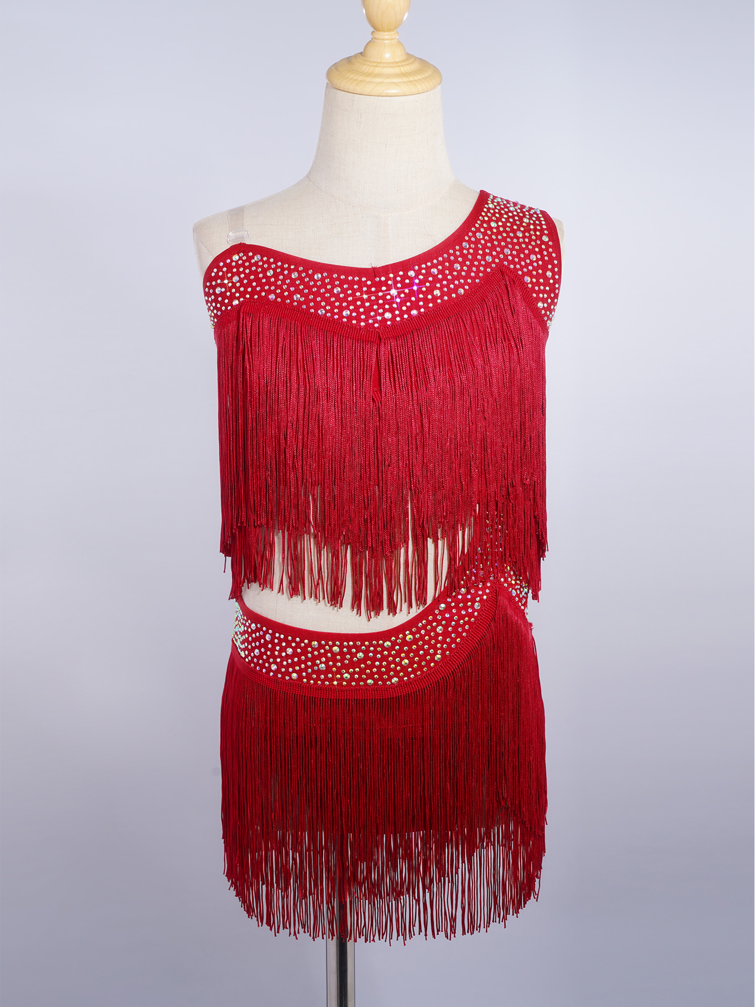 Sequin Ballet Leotard Performa - Rhinestone Banding Trim recension och pris