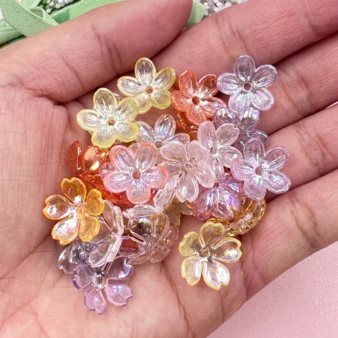100Pcs/lot 12mm Colorful Lumin - Embellishment Crafts recension och pris