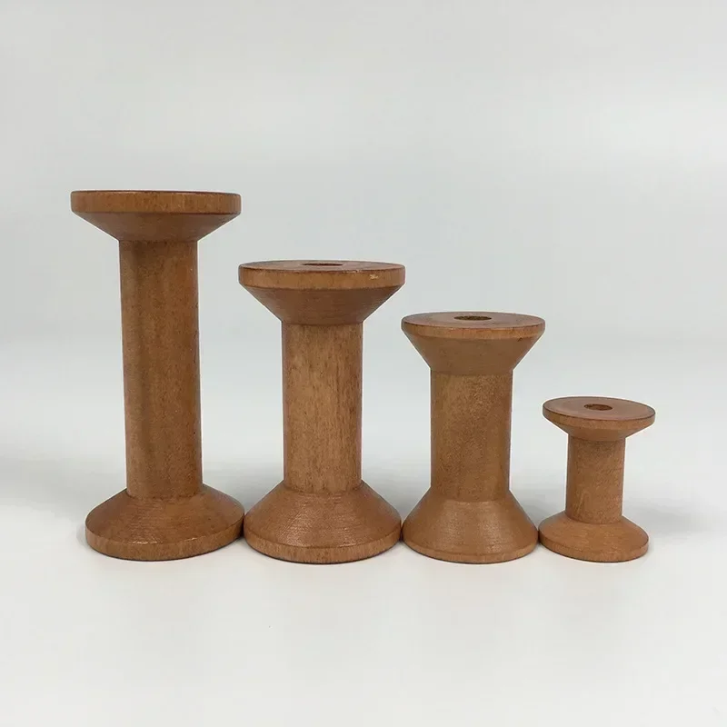 1Pc Brown Big Wood Empty Spool - Organza Ribbon Spool recension och pris
