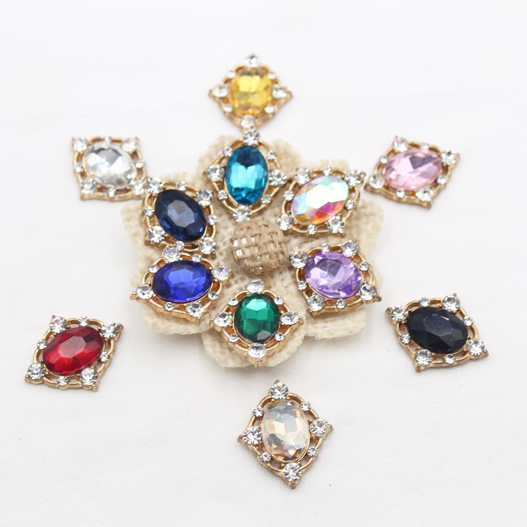 10Pcs Vintage Crystal Sew on C - Craft Embellishments recension och pris