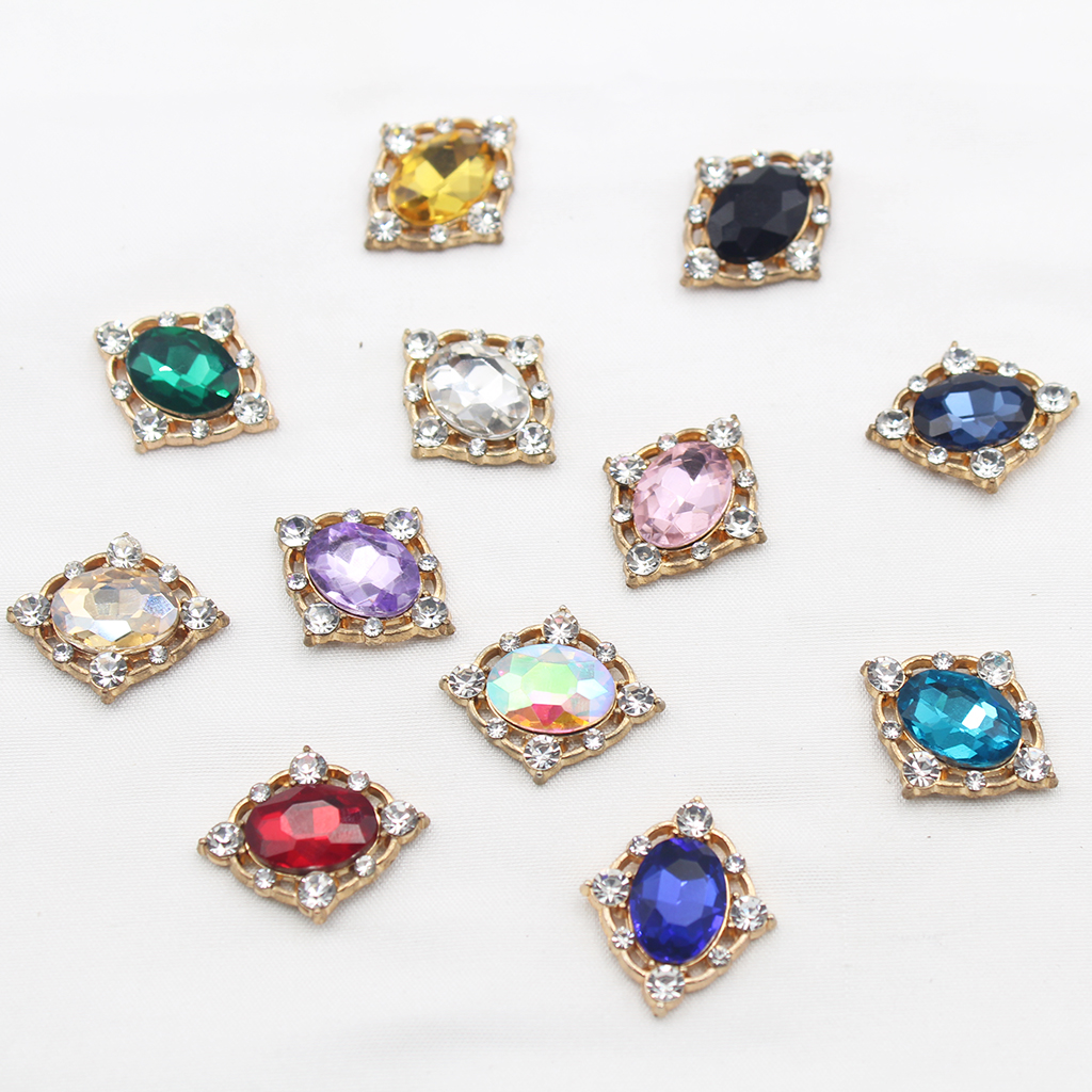 10Pcs Vintage Crystal Sew on C - Craft Embellishments recension och pris