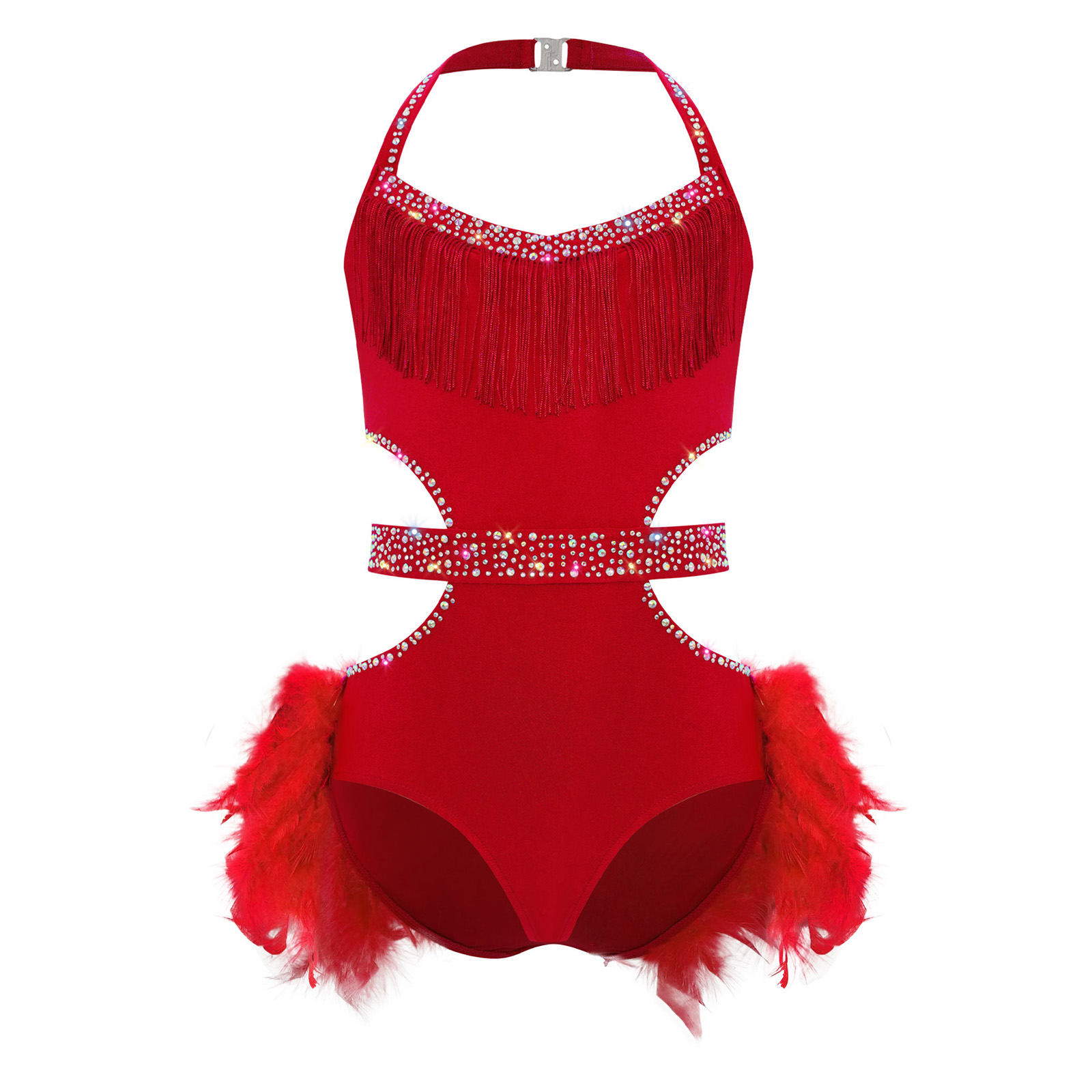 Kids Girls Latin Jazz Dance Co - Rhinestone Banding Trim recension och pris