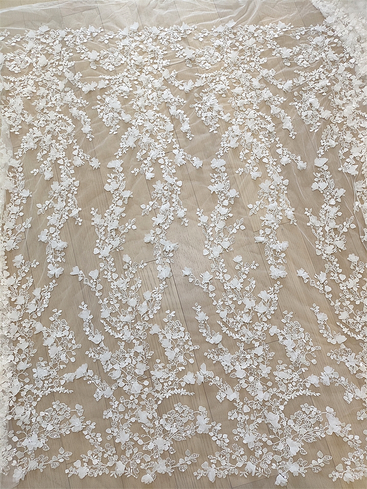 Ivory 3D Floral Hand Beaded La - Craft Embellishments recension och pris