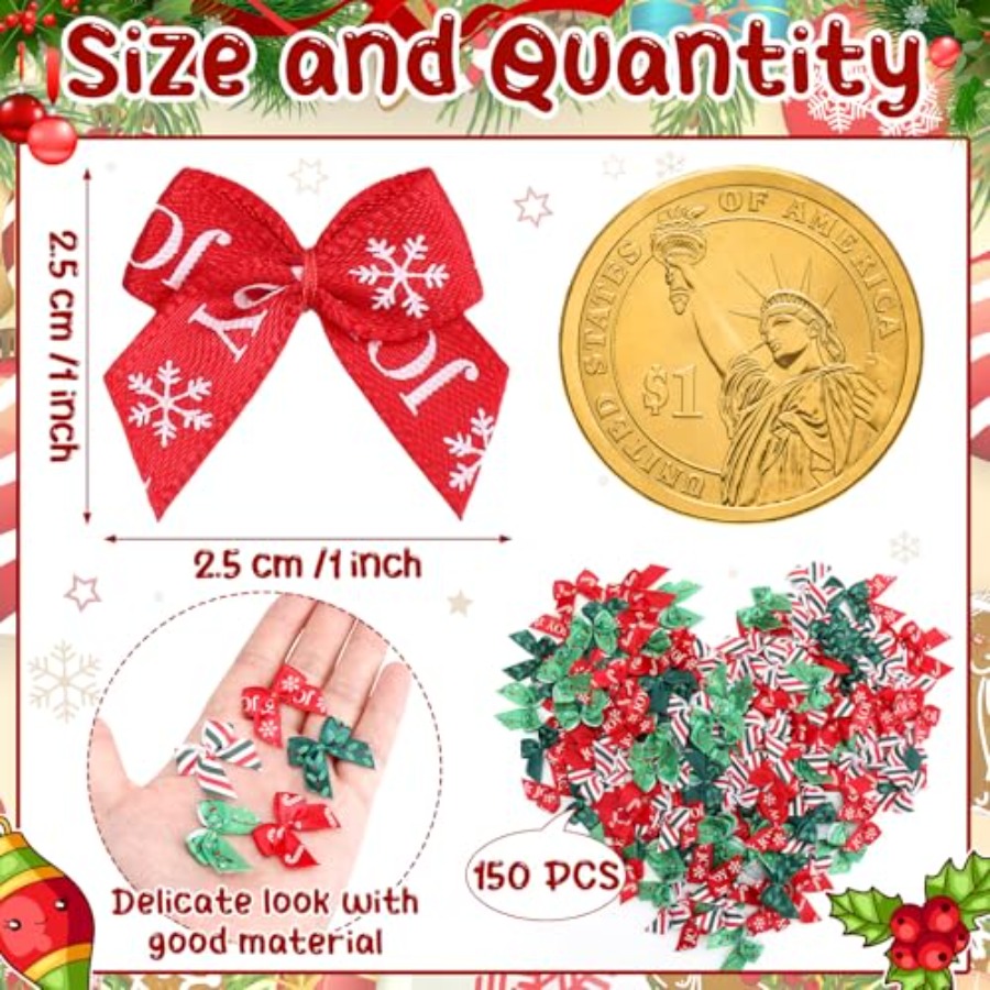 150 Pcs Summer Christmas Mini  - Christmas Craft Embellishment recension och pris