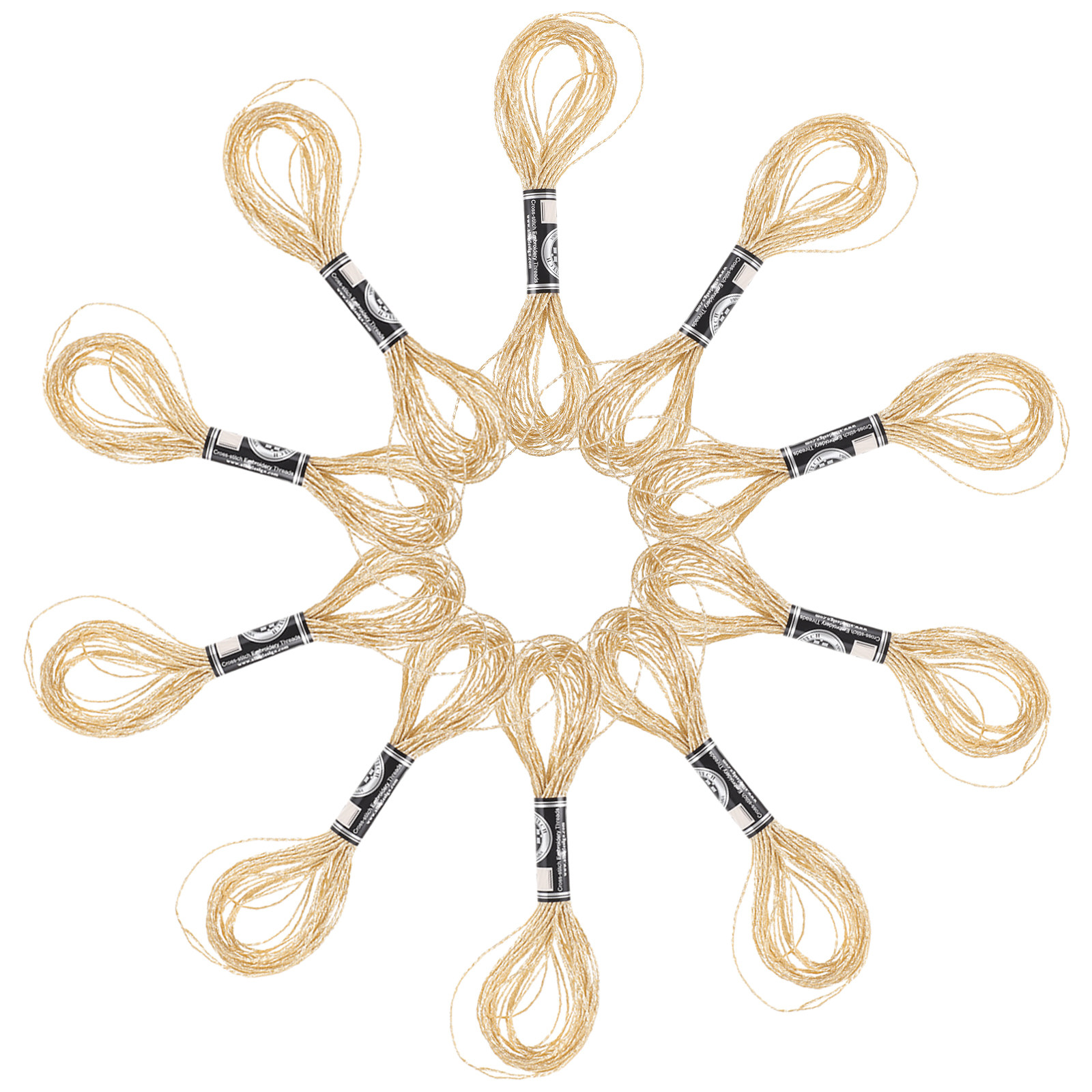 12Pcs Shimmering Metallic Embr - Embroidery Craft recension och pris
