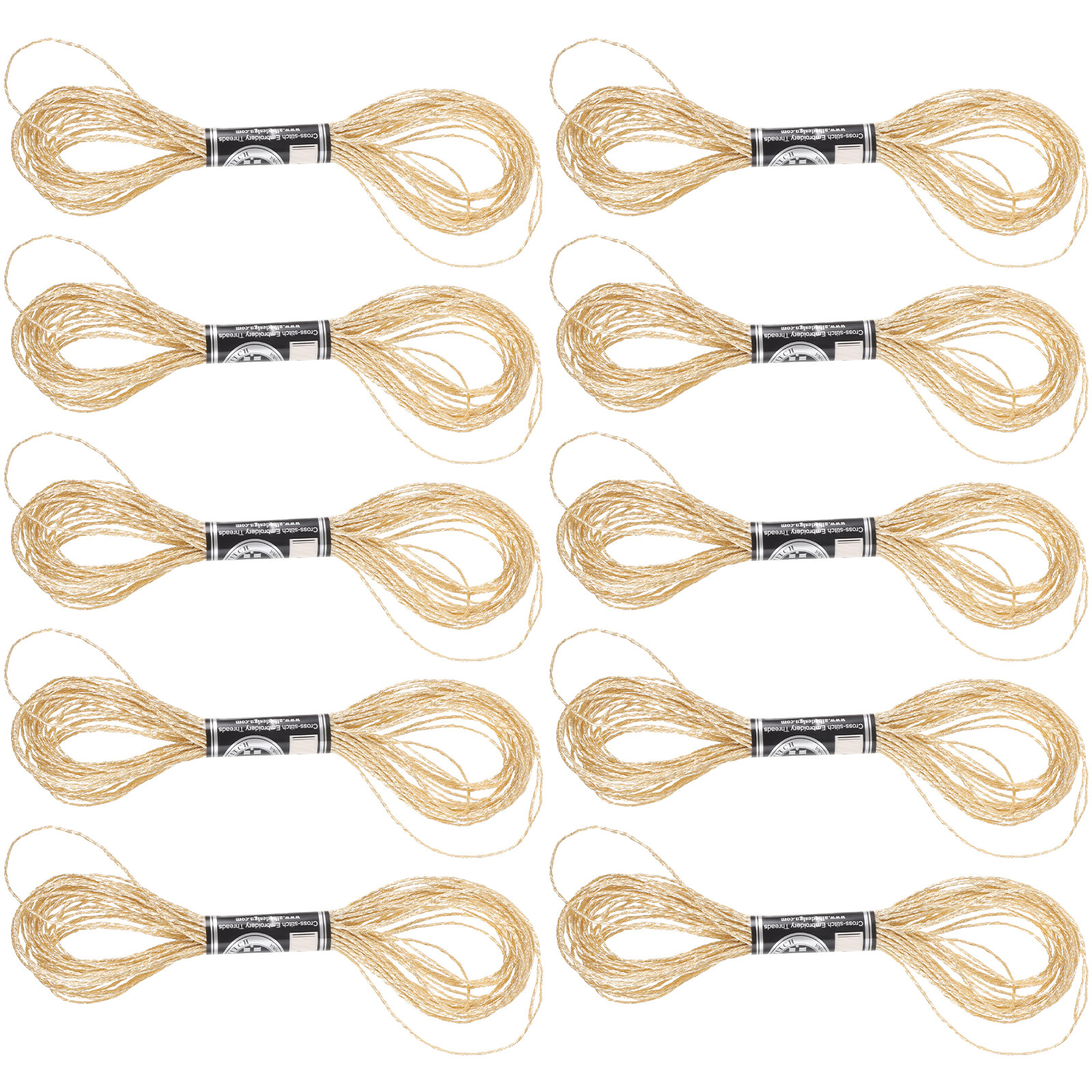 12Pcs Shimmering Metallic Embr - Embroidery Craft recension och pris