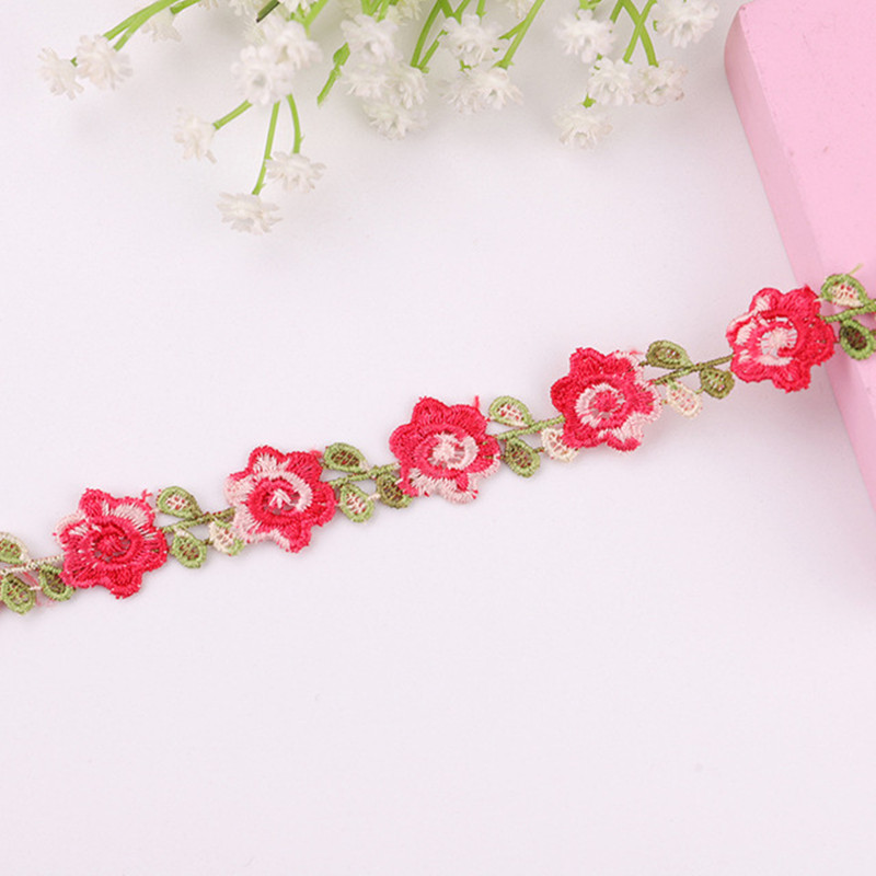1/3/5Y Colorful Plum Bossom Fl - Lace Ribbon Trim recension och pris