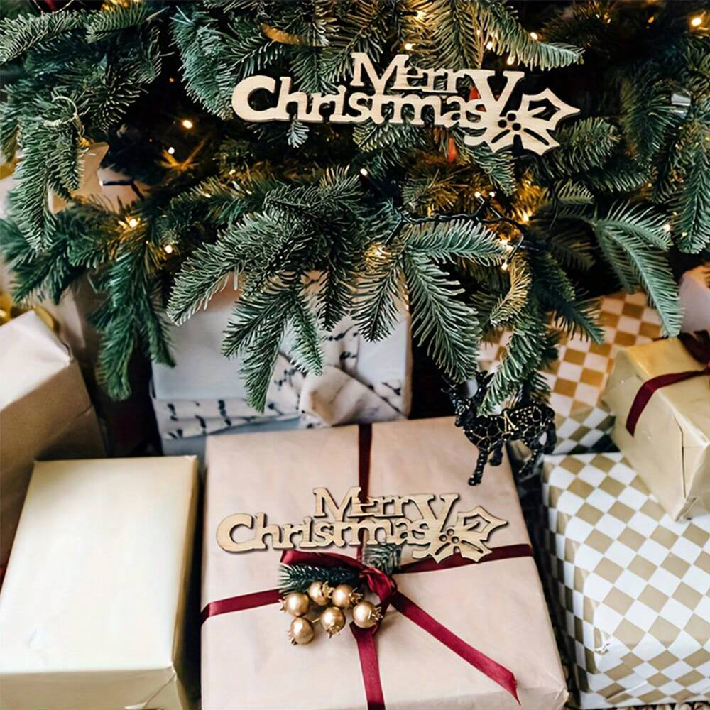 10/20/100Pcs Merry Christmas W - Christmas Craft Embellishment recension och pris