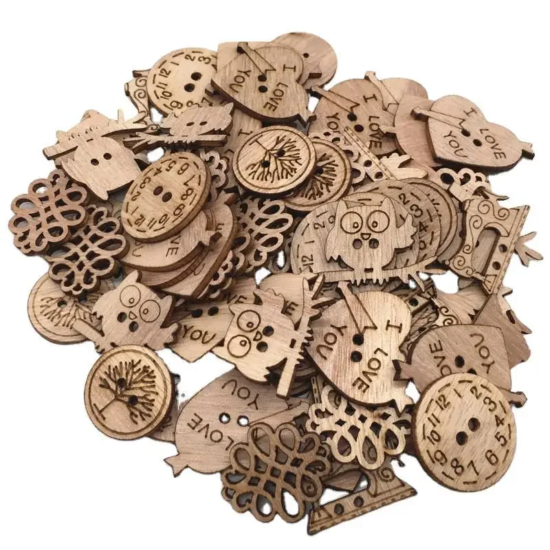 50pcs Wooden Craft Embellishme - Christmas Craft Embellishment recension och pris