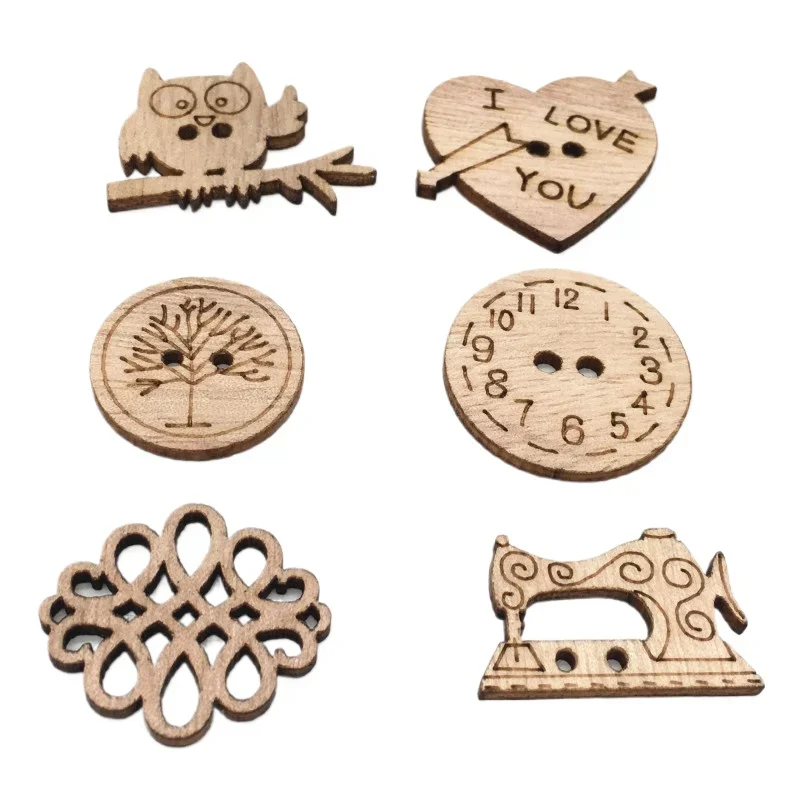 50pcs Wooden Craft Embellishme - Christmas Craft Embellishment recension och pris