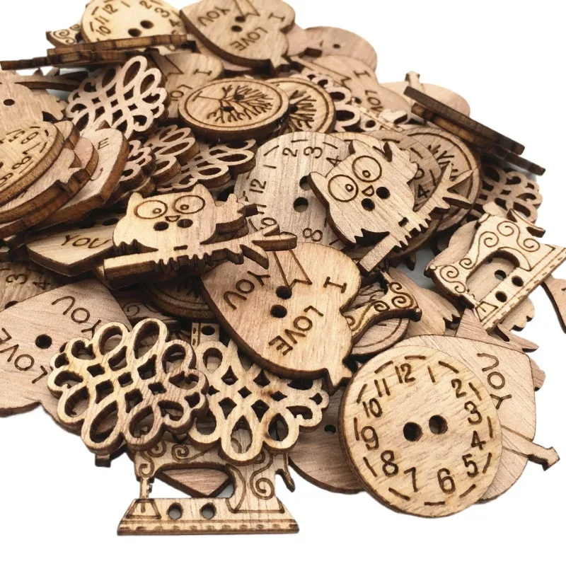 50pcs Wooden Craft Embellishme - Christmas Craft Embellishment recension och pris