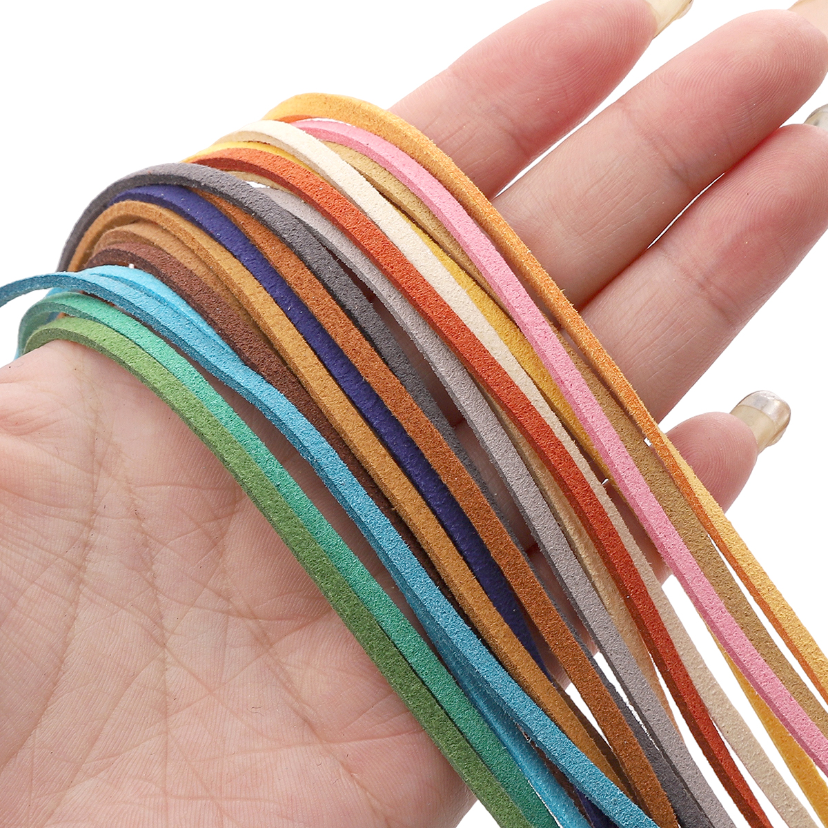 3mm Flat Double Sided Suede Ha - Velvet Ribbon Roll recension och pris