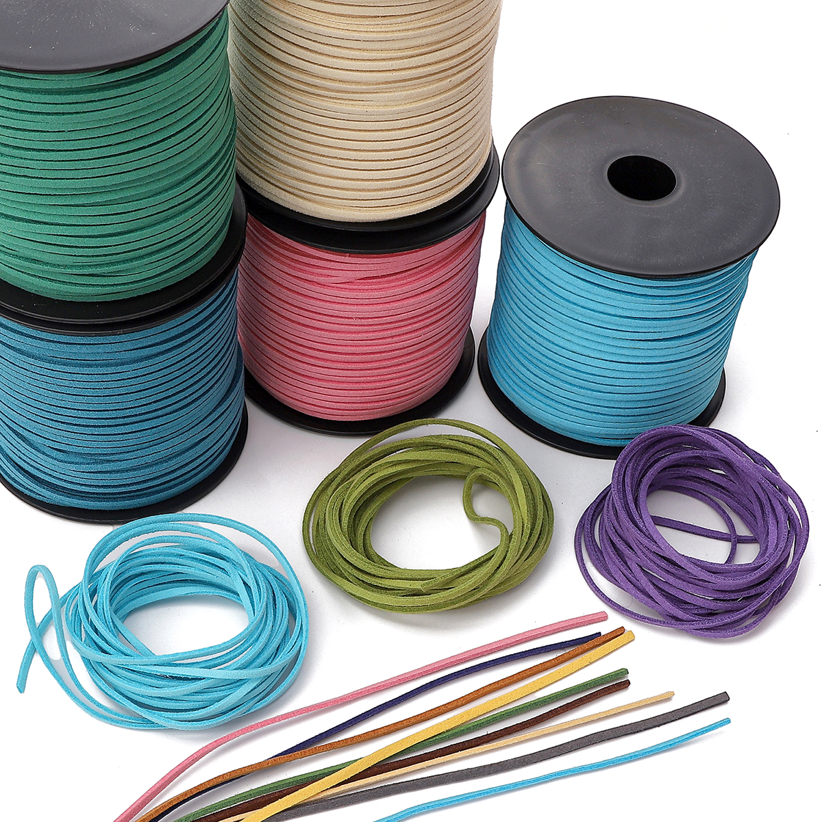 3mm Flat Double Sided Suede Ha - Velvet Ribbon Roll recension och pris